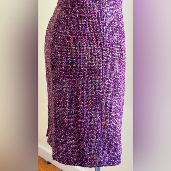 Talbots Midi multi Color knit Pinks & Purples Skirt Wool & Other Fabrics… - Picture 3 of 11